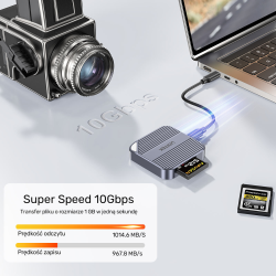 Unitek Magnetyczny czytnik kart CF Express Type B