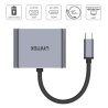 Unitek Hub USB-C do HDMI 2.0 4K 60Hz, VGA, USB-A i PD 100W D1049A