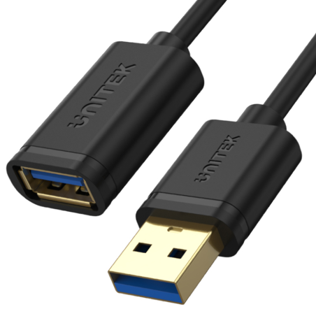 Unitek czarny kabel, przewód przedłużacz USB 3.1 gen 1 AM-AF 3m