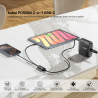 Unitek Kabel 2w1 USB-C PD 100W silikonowy 1,8 m
