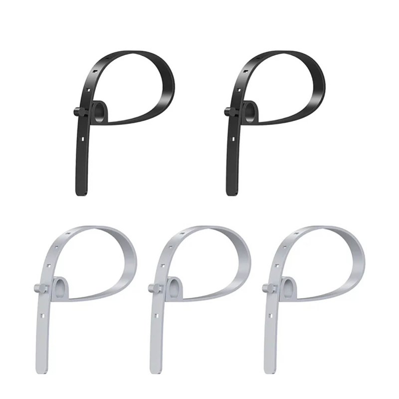 Zestaw silikonowych opasek kablowych czarne/ szare