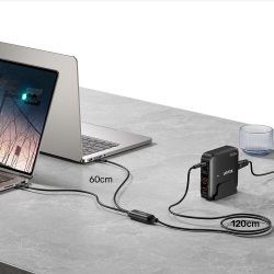 Unitek Kabel 2w1 USB-C PD 100W silikonowy 1,8 m