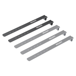 Zestaw silikonowych opasek kablowych czarne/ szare