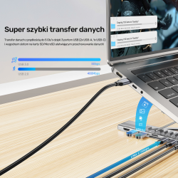 Unitek Podstawka regulowana pod laptop z hubem/HDMI/PD/SD