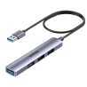 Unitek Kompaktowy hub USB-A 4 w 1 1x 5 Gbps 3x 480 Mbps