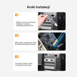 Unitek PCI Express kontroler 2x RS-232 Y-7504BBK01