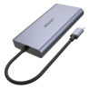 Unitek Hub USB-C na 2x USB 3.1, HDMI 4K, DP 100W, RJ45 Ethernet, czytnik SD
