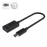 Unitek adapter czarny USB-C do USB OTG 15cm, do smartfona, tableta