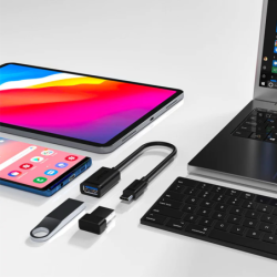 Unitek adapter czarny USB-C do USB OTG 15cm, do smartfona, tableta