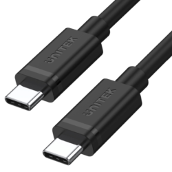 Unitek przewód / kabel czarny USB-C do USB-C 1m