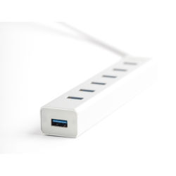 Unitek Y-3090 srebrny hub USB na 7x USB 3.0 + zasilacz, 5Gbps