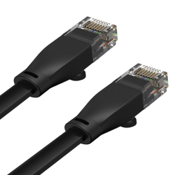 Unitek czarny kabel sieciowy płaski UTP Ethernet Cat.6 1m 1Gbps