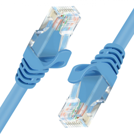 Unitek przewód patchcord kabel LAN UTP CAT.6 niebieski 15m