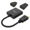 Unitek Y-6355 czarny adapter Micro, Mini, HDMI do VGA + audio (3 w 1) 1080p