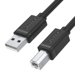 Unitek czarny przewód USB 2.0 do USB-B AM-BM 1M, do drukarki