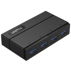 Unitek Y-HB03001 czarny hub USB do 4x USB3.0 z funkcją ładowania + zasilacz
