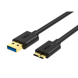 Unitek czarny przewód kabel USB 3.0 microUSB 3.0 2m, do dysku