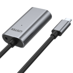 Unitek U304A czarny przedłużacz, wzmacniacz sygnału USB-C na USB(A) 5M