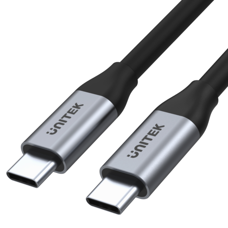 Unitek przewód, kabel USB-C na USB-C 10Gbps 4K 60Hz 20V/5A DisplayAlt Mode