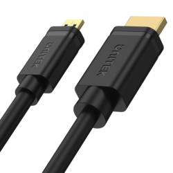 Unitek czarny kabel microHDMI do HDMI 2.0 4K 60Hz 2m dwukierunkowy HDCP 2.2