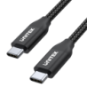 Unitek Mobile czarny kabel, przewód 2m PD USB-C 100W USB 2.0, oplot