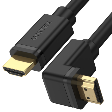 Unitek czarny przewód, kabel kątowy HDMI 2.0 270 stopni 4K 60Hz 3m