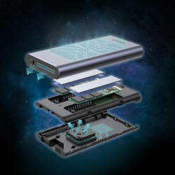 Unitek stacja klonująca offline, obudowa do dysku 2x M.2 PCIe/NVMe 20 Gbps