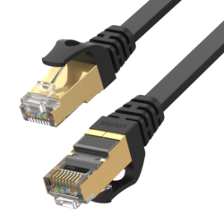 Unitek czarny kabel sieciowy płaski Ethernet Cat.7 5m 10Gbps