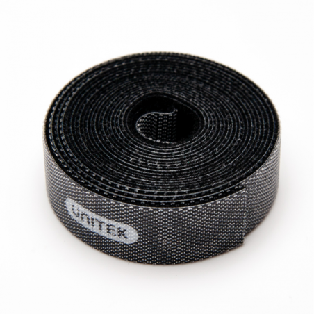 Unitek rzep, organizer do kabli czarny 2m OT141BK