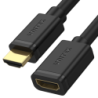 Unitek czarny kabel, przedłużacz HDMI 1.4 (M) - HDMI (F) 2.0 3m, 4K 60Hz