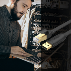 Unitek kabel, przewód RJ-45 na USB-A 2.0, konsolowy 1,8m (RS-323)