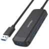 Unitek Hub czarny USB 3.1 na 4 porty USB-A 3.0, kabel 1,5m 5Gbps
