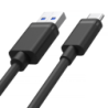 Unitek czarny przewód, kabel USB-A na USB-C krótki 50cm Y-C481BK