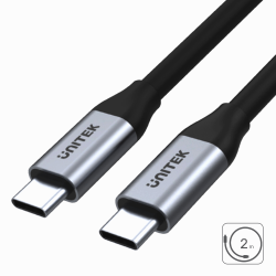 Przewód USB-C na USB-C 5Gbps 4K 60Hz 20V/5A 2m, 4K 60Hz PD, DisplayAlt Mode