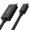 Unitek czarny Adapter mini DisplayPort na HDMI 1.4 4K 30Hz kabel 2m