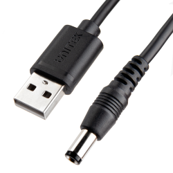 Unitek przewód, kabel zasilający USB - wtyk DC 5.5 / 2.5mm 9V 1,5m 36W