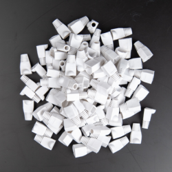 Unitek Osłona wtyku kabli LAN - RJ45, 6 mm 100 szt. białe do cat 5 i 6