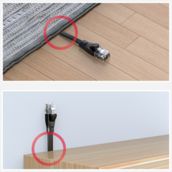 Unitek czarny kabel sieciowy płaski UTP Ethernet Cat.6 0,5m 1Gbps