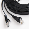 Unitek czarny kabel sieciowy płaski UTP Ethernet Cat.6 0,3m 1Gbps