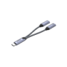 Unitek Adapter USB-C na 2 x port USB-C audio i 18W, ładuj i słuchaj