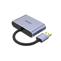 Unitek Adapter USB na HDMI i VGA, FullHD 60Hz 1080p, 2 ekrany na raz