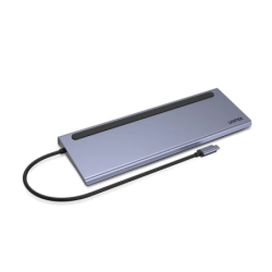 Unitek Hub USB 11 w 1, USB-C, RJ45, MST, 100W PD, 2xHDMI, VGA, SD, minijack