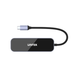 Unitek Hub aluminiowy USB-C 3.1 na RJ-45 3xUSB-A HDMI 1.4 4K 30Hz PD 100W