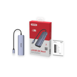 Unitek Hub USB-C 3.1 na 4 x USB-C, 5 Gbps, aluminiowy, Plug&Play