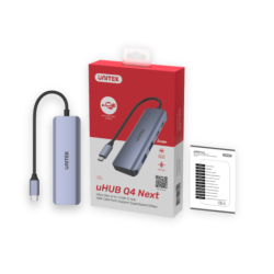 Unitek Hub USB-C 3.1 na 2 x USB-A, 2 x USB-C, 5Gbps, aluminiowy, Space Grey