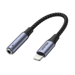 Unitek adapter prześciówka Lightning na mini jack 3,5 mm (F) do słuchawek