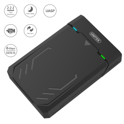Unitek czarna Obudowa do dysku USB 3.1 do HDD 2,5, 3,5 SATA UASP + zasilacz