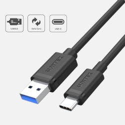 Unitek czarny kabel przewód USB 3.1 typ A do USB-C M-M 2m