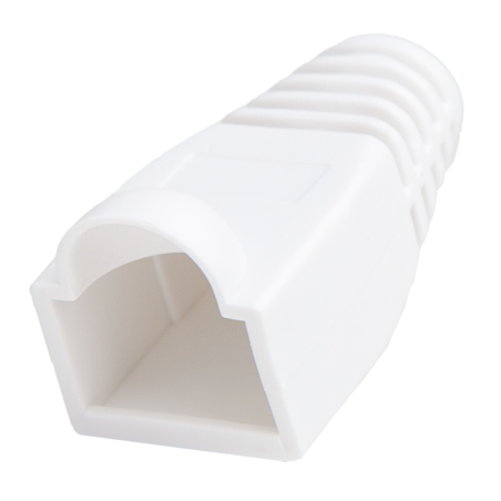 Unitek Osłona wtyku kabli LAN - RJ45, 6 mm 100 szt. białe do cat 5 i 6