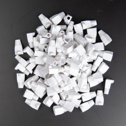 Unitek Osłona wtyku kabli LAN - RJ45, 6 mm 100 szt. białe do cat 5 i 6